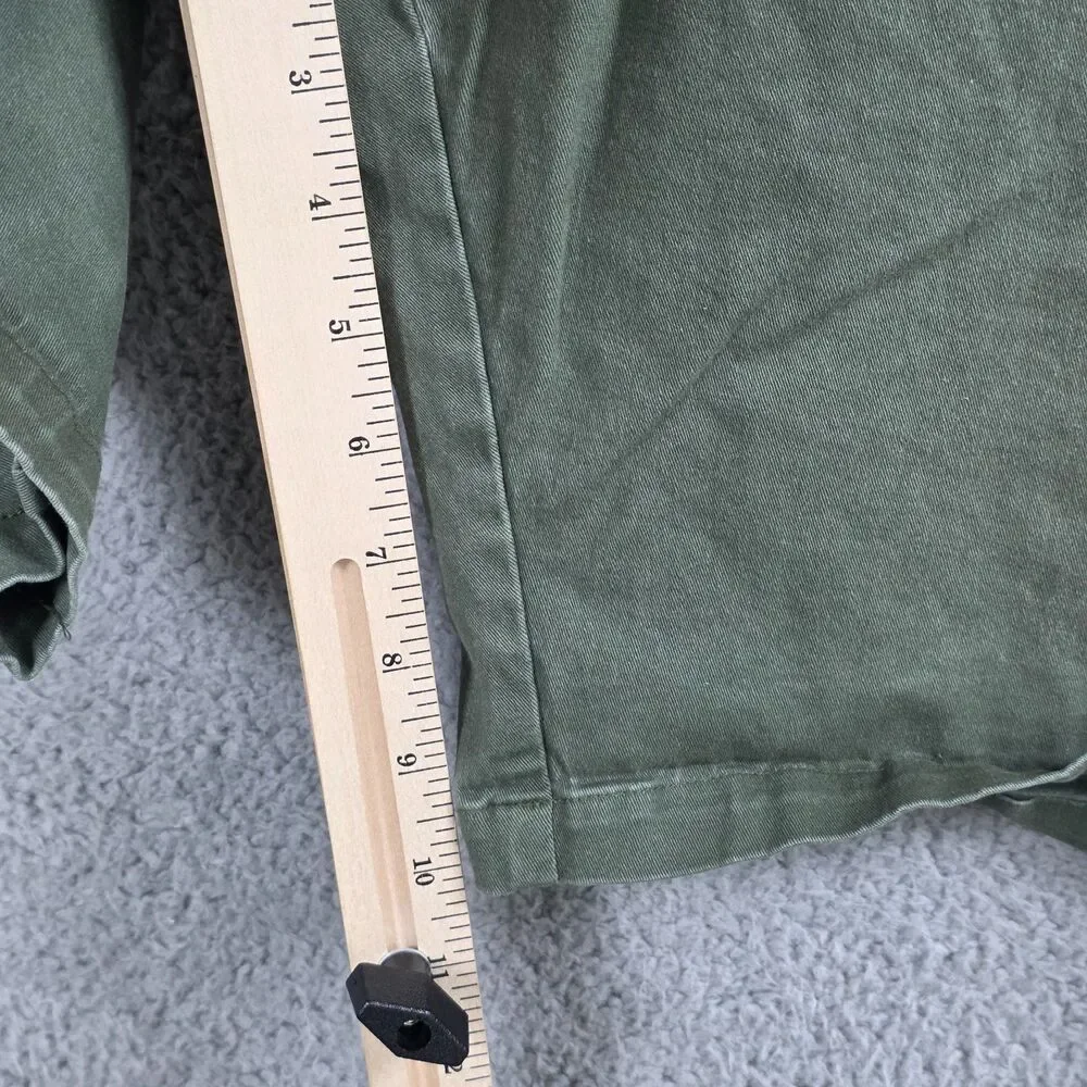 Dixxon D-Flex Chino Shorts Men's Sz 42 Olive Green Elastic Waistband Work *STAIN